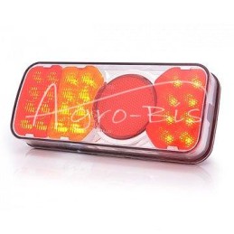 Galinis kombinuotas LED žibintas W66L kairėje, posūkio, gabaritinis, stabdymo, rūko žibintas 12/24V W66L - 311KR