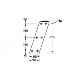 Fiksuoto peilio presas CLAAS MARKANT 52,55,60,65 - 812496