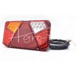 Galinis kombinuotas žibintas W125DL 7 funkcijų LED 12/24V kairysis Pronar vandeniui atsparus su laidu - 915