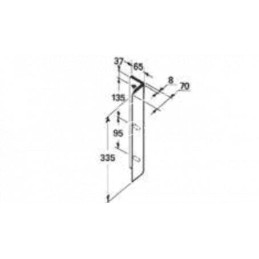 WELGER presavimo peilis - 0982.25.05.00
