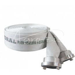 Gaisrinė žarna gaisriniams siurbliams su Storz jungtimis, balta, FI-52mm, PZL HYDRAL - 52W20PCVM