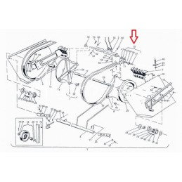 Z-224 kvadratinių ryšulių preso valdymo svirtis, pilna, 522313680 Sipma - 522307006/S