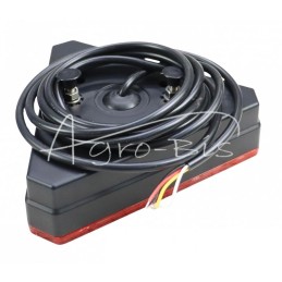 Galinis kombinuotas žibintas, 6 funkcijų, W 243 12/24V LED, atsparus vandeniui, be numerio ženklo apšvietimo, su neoniniu laidu 