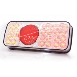 Galinis kombinuotas žibintas LED W66P 6 funkcijų LED numerio ženklo apšvietimas 12/24V dešinysis vandeniui atsparus su laidu - 3