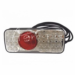 Galinis kombinuotas žibintas LED W66P 6 funkcijų LED numerio ženklo apšvietimas 12/24V dešinysis vandeniui atsparus su laidu - 3