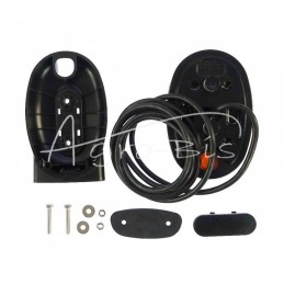 Priekinis elipsinis kombinuotas žibintas W206DD universalus dešinės - kairės LED 12V/24V atsparus vandeniui IP66/68 neoninis pos