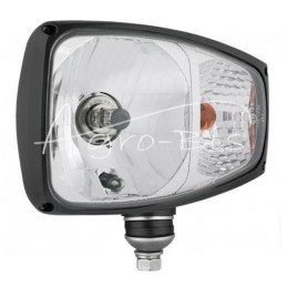 Priekinis žibintas H4 4F L 225*150 + korpuso jungtis DT04-6P, 12V lemputės - 071-RGV1B.52401