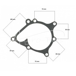 Variklio aušinimo vandens pompa 3A, E3 Isuzu 6513-610-141-20 LEILAND - 651361014120AM