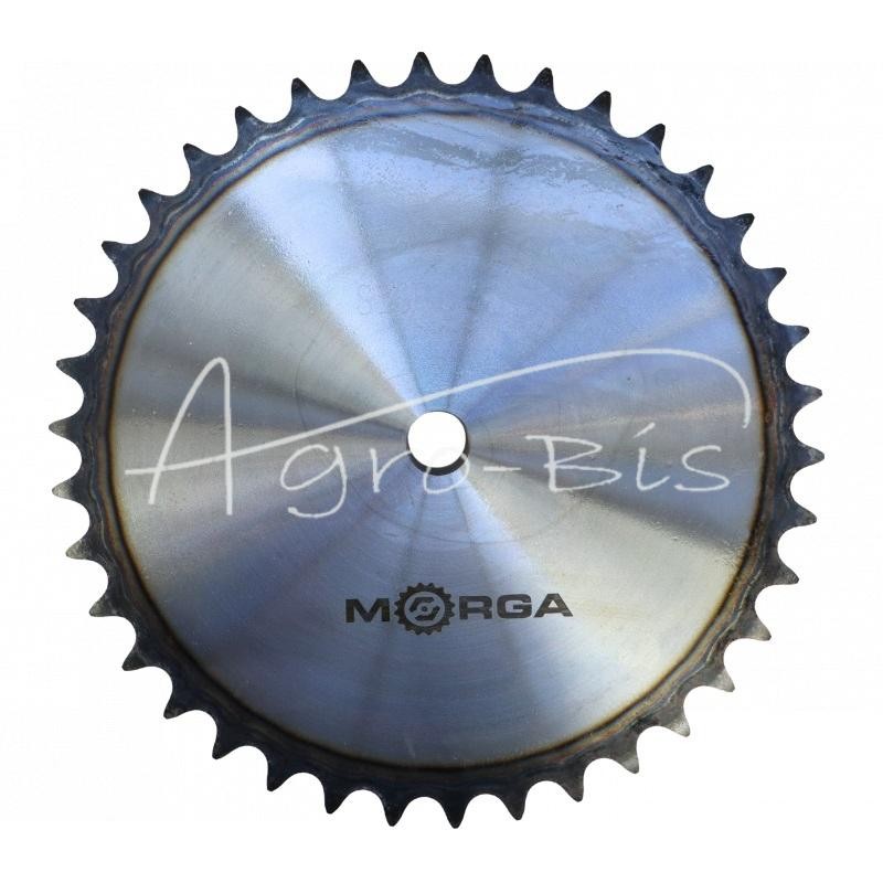 Grūdinto grandinės žvaigrės ratas su flanšu, stebule 16B-1 Z-38 išorinis skersmuo - 319,2 mm MORGA - S16B138M