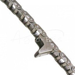 Kukurūzų burbuolių rinktuvo grandinė, 76 grandžių, CA627 x 76A, CPEF17, 6 plokščių, grūdinta „Geringhoff“, MORGA - 034851M