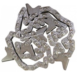 Kukurūzų burbuolių rinktuvo grandinė, 76 grandžių, CA627 x 76A, CPEF17, 6 plokščių, grūdinta „Geringhoff“, MORGA - 034851M