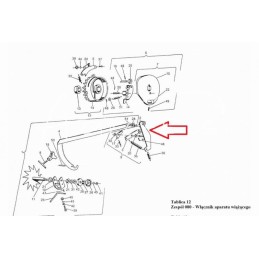 Pilnai sukomplektuota perjungimo svirtis Z-224 Sipma kvadratiniam presui - 522308500/S
