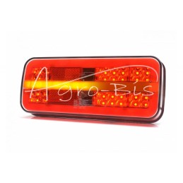 Galinis kombinuotas žibintas W187/3DD 12V/24V atsparus vandeniui IP68 LED posūkio rodiklis plaukiojantis neoninis dešinysis su l