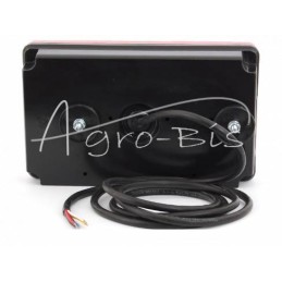 Galinis kombinuotas žibintas W70DL su LED atbulinės eigos žibintu 12/24V kairysis, atsparus vandeniui, su laidu - 391