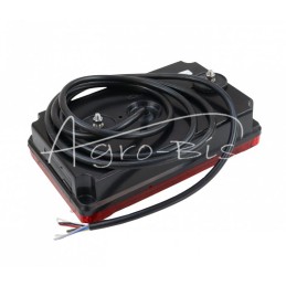 Galinis kombinuotas žibintas W70DL su LED atbulinės eigos žibintu 12/24V dešinysis, atsparus vandeniui, su laidu - 392