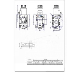 Skirstytuvo solenoidinis krypties valdymo solenoidinis vožtuvas W-E38DVS6/2 G3/8" 50L ARCHIMEDES - A-E38DVS6/2