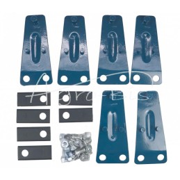 Didelės rotacinės žoliapjovės vieno disko remonto komplektas - 6 FI-19 laikikliai, 6 peiliai, 12 M12x25 varžtų, 12 MORGA kūginių