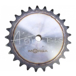 Grūdinto grandinės žvaigriovelis su flanšu, stebule 20B-1 Z-25 išorinis skersmuo - 268,4 mm MORGA - S20B125M