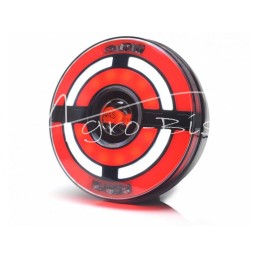 Galinis kombinuotas žibintas apvalus W1209 LED 12V/24V atsparus vandeniui IP66/68 universalus dešinysis, kairysis neoninis posūk