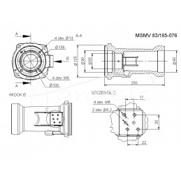 Priekinės pavaros sankabos korpusas Ursus C-385 Rolmus - 83185076