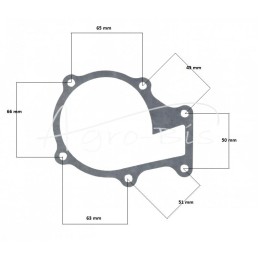Vandens siurblio, variklio aušinimo skysčio V1505 sparnuotė 58mm Kubota 16259-73032, 16241-73034 LEILAND - 1624173032AM