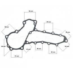 Kubota 1A021-73030 LEILAND variklio aušinimo skysčio vandens pompa - 1A02173030AM