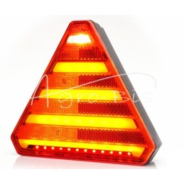 Galinis kombinuotas žibintas, 6 funkcijų, W 242 12/24V LED, atsparus vandeniui, be numerio ženklo apšvietimo, su neoniniu laidu 