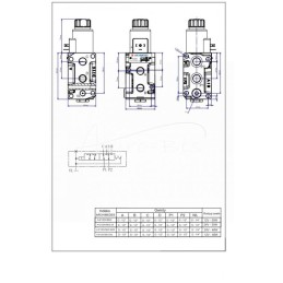 Skirstomojo vožtuvo solenoidinis krypties valdymo solenoidinis vožtuvas E12DVS6/2 G1/2" 50L ARCHIMEDES - A-E12DVS6/2-24