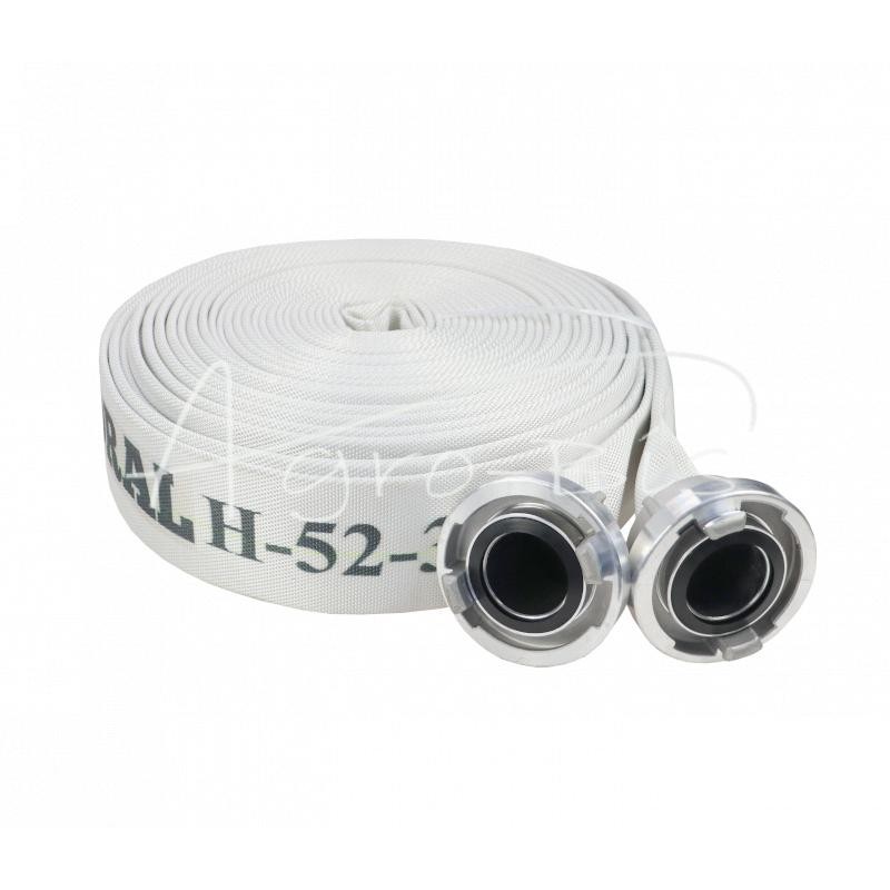 Gaisrinė žarna gaisriniams siurbliams su Storz jungtimis, balta, FI-52mm, PZL HYDRAL - 52W30PCVM