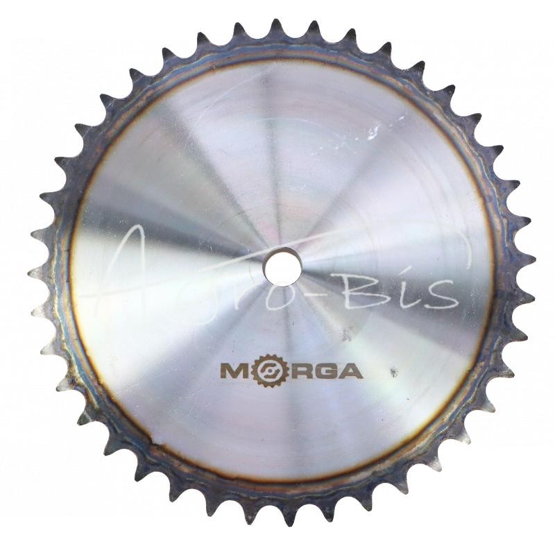 Grūdinto grandinės žvaigruočio su flanšu, stebulės 16B-1 Z-40 išorinis skersmuo - 335,3 mm MORGA - S16B140M