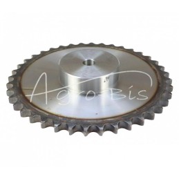 Grūdinto grandinės žvaigruočio su flanšu, stebulės 16B-1 Z-40 išorinis skersmuo - 335,3 mm MORGA - S16B140M