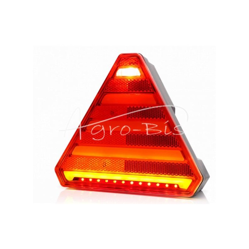 Galinis kombinuotas žibintas 7 funkcijų kairysis W245 12V/24V LED atsparus vandeniui su numerio ženklo apšvietimu ir neoniniu la