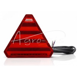 Galinis kombinuotas žibintas 7 funkcijų kairysis W245 12V/24V LED atsparus vandeniui su numerio ženklo apšvietimu ir neoniniu la