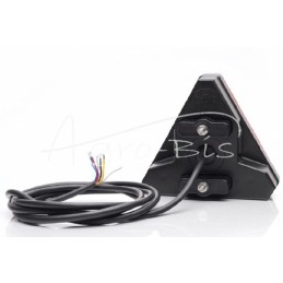 Galinis kombinuotas žibintas 7 funkcijų kairysis W245 12V/24V LED atsparus vandeniui su numerio ženklo apšvietimu ir neoniniu la