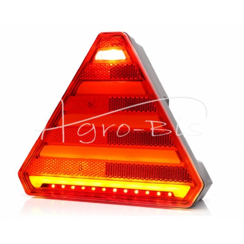 Galinis kombinuotas žibintas 7 funkcijų dešinysis W245 12V/24V LED atsparus vandeniui su numerio ženklo apšvietimu ir neoniniu l