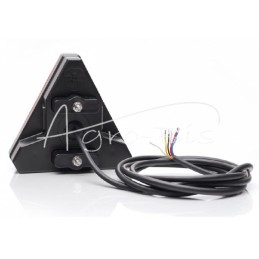 Galinis kombinuotas žibintas 7 funkcijų dešinysis W245 12V/24V LED atsparus vandeniui su numerio ženklo apšvietimu ir neoniniu l