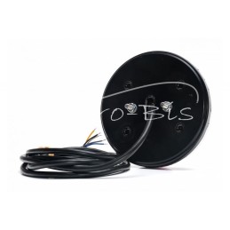 Galinis kombinuotas žibintas apvalus W193 LED 12V/24V atsparus vandeniui IP66/68 universalus dešinysis, kairysis neoninis posūki