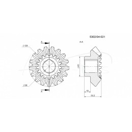 Žaliųjų pašarų pjovimo kampinis ratas Z-17 Orkan Rolmus - 530204021
