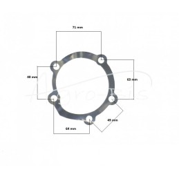 Yanmar 3D84 variklio aušinimo skysčio vandens pompa 129327-42100 LEILAND - 12932742100AM