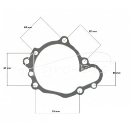 Vandens pompa, aušinimo skystis Yanmar 4TNV94L, 4TNE94 129900-42001 LEILAND - 12990042001AM