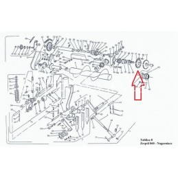 Ritės pavara z-22 presas Z-224 Sipma 5223081380 - 522308133