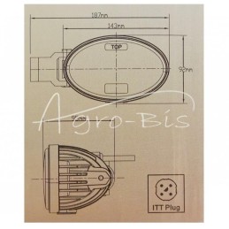 Ovalus 4000 lm „New Holland“ LED darbo žibintas - 163880