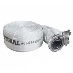 Gaisrinė žarna gaisriniams siurbliams su Storz jungtimis, balta, FI-75mm, PZL HYDRAL - 75W20PCVM
