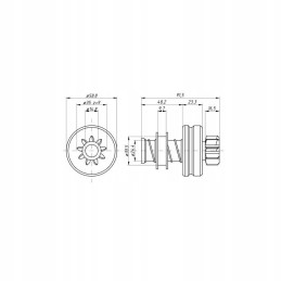 Starterio movos mazgas 7520 1054 9z zetor