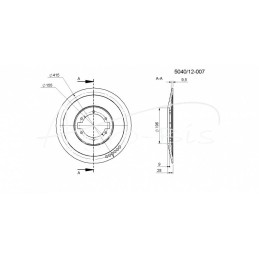 „Bizon Rolmus“ kombaino šiaudų mėtytuvo pavaros plokštė I - 504012007/0