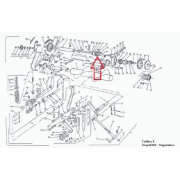 Kūginis ratas pleištiniam z-15 z-224 Sipma kvadratiniam presui - 522306100/S