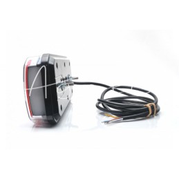 Stačiakampis galinis kombinuotas žibintas W184DD LED 12V/24V vandeniui atsparus IP68 LED posūkių rodiklis plaukiojantis neoninis