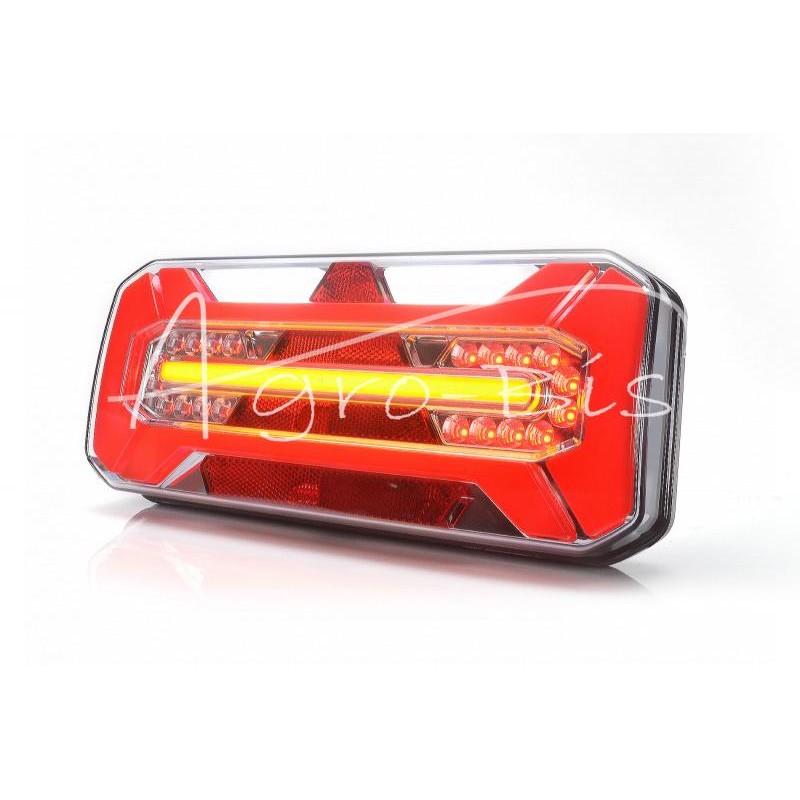 Stačiakampis galinis kombinuotas žibintas W184 LED 12V/24V vandeniui atsparus IP68 LED posūkio rodiklis plaukiojantis neoninis k