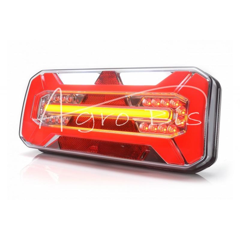 Stačiakampis galinis kombinuotas žibintas W184 LED 12V/24V vandeniui atsparus IP68 LED posūkio rodiklis plaukiojantis neoninis d