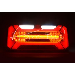 Stačiakampis galinis kombinuotas žibintas W184 LED 12V/24V vandeniui atsparus IP68 LED posūkio rodiklis plaukiojantis neoninis d